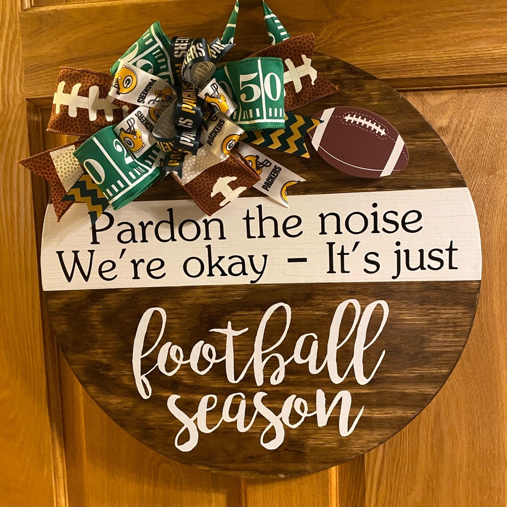 PACKERS football sign! Green‎ Bay Fans GIFT!